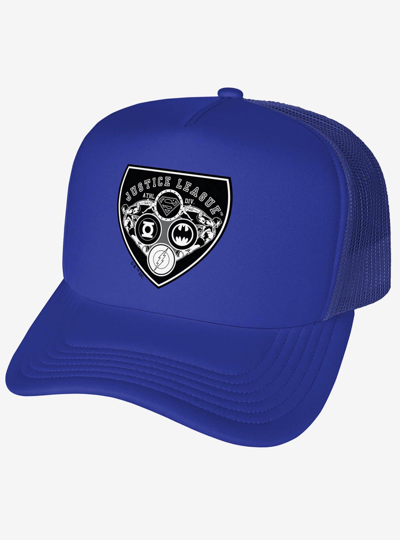 Justice League Athletic Shield Logo Foam Trucker Hat Trending Now!